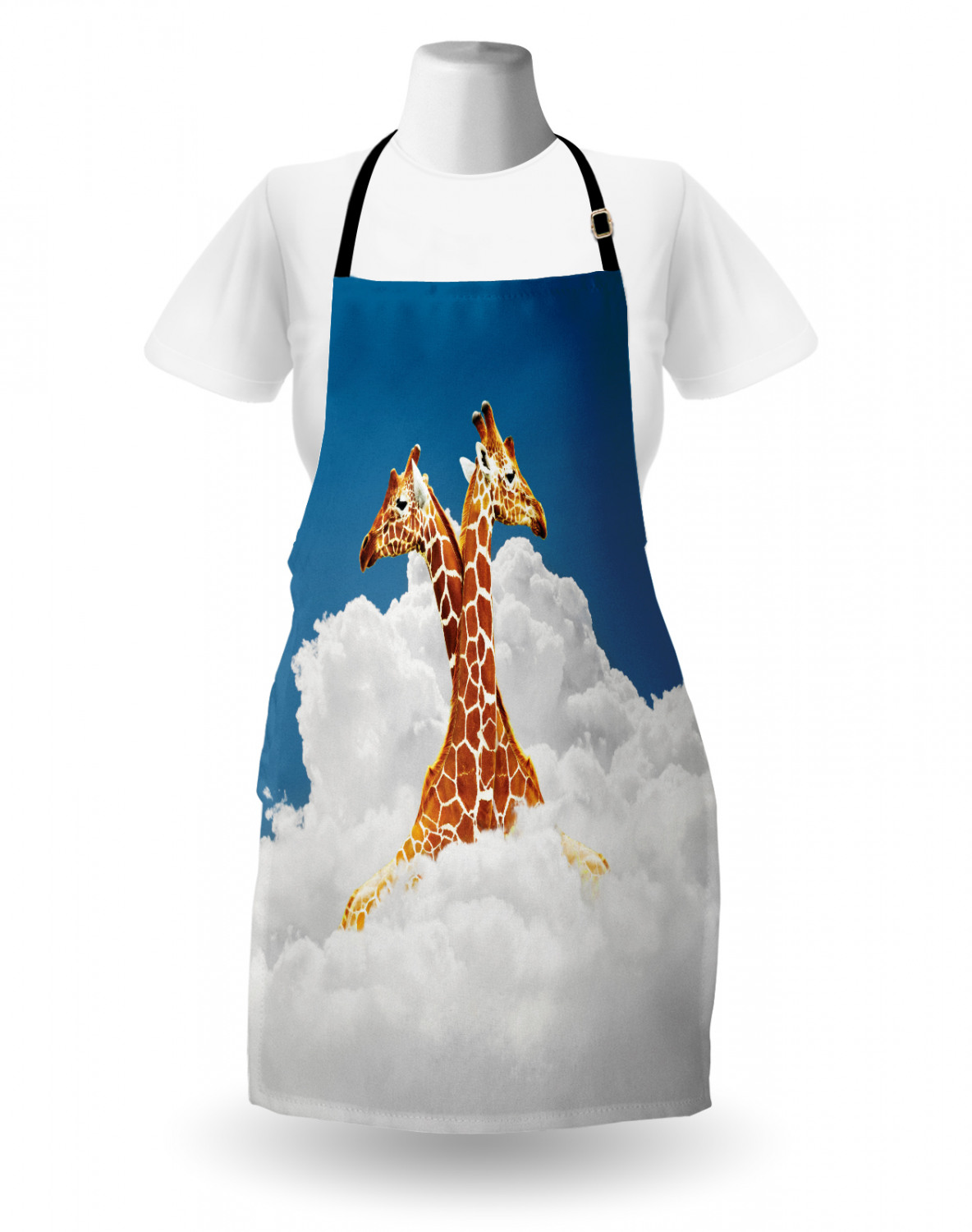 Funny Animal Apron Unisex Kitchen Bib with Adjustable Neck Cooking Baking