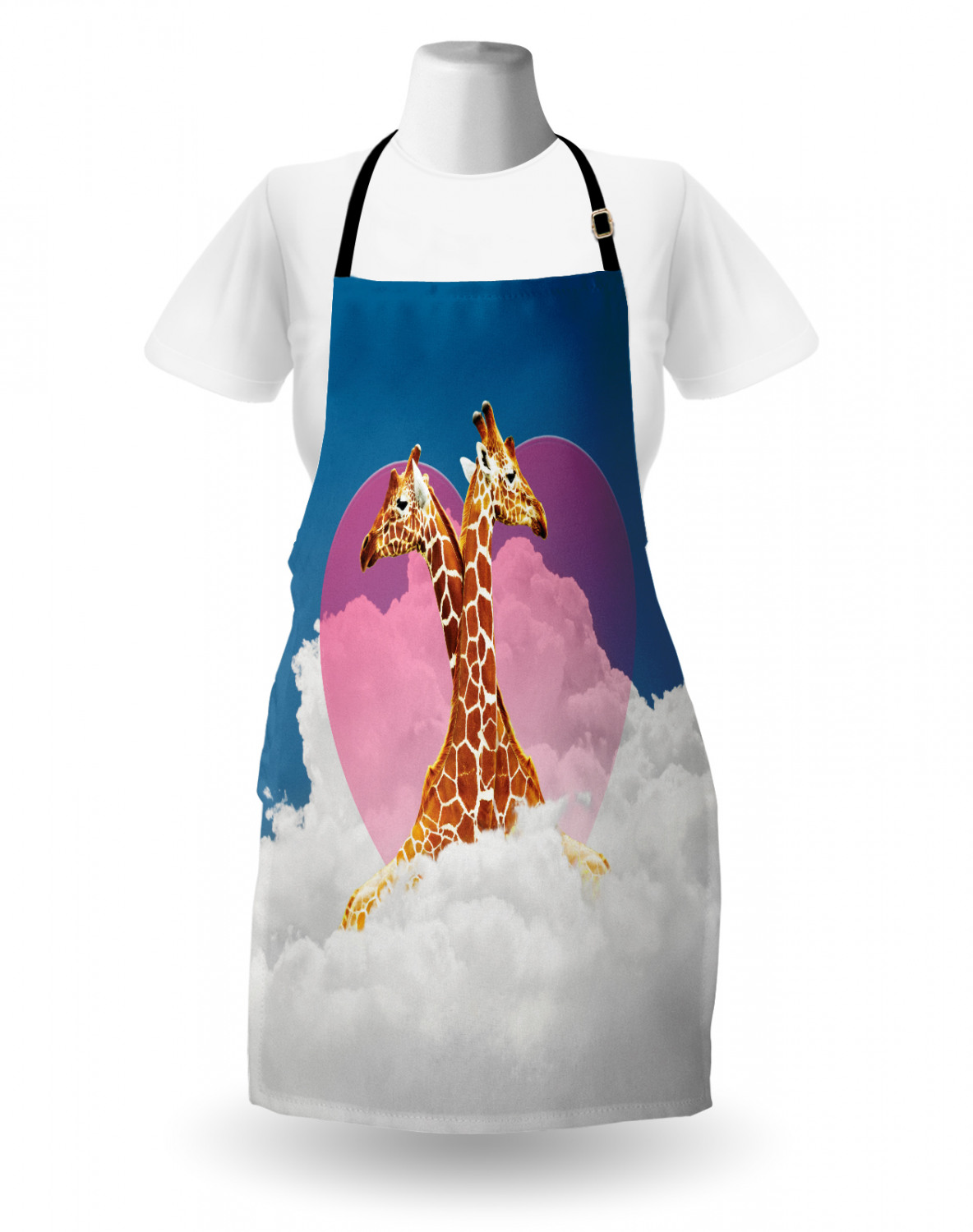 Funny Animal Apron Unisex Kitchen Bib with Adjustable Neck Cooking Baking