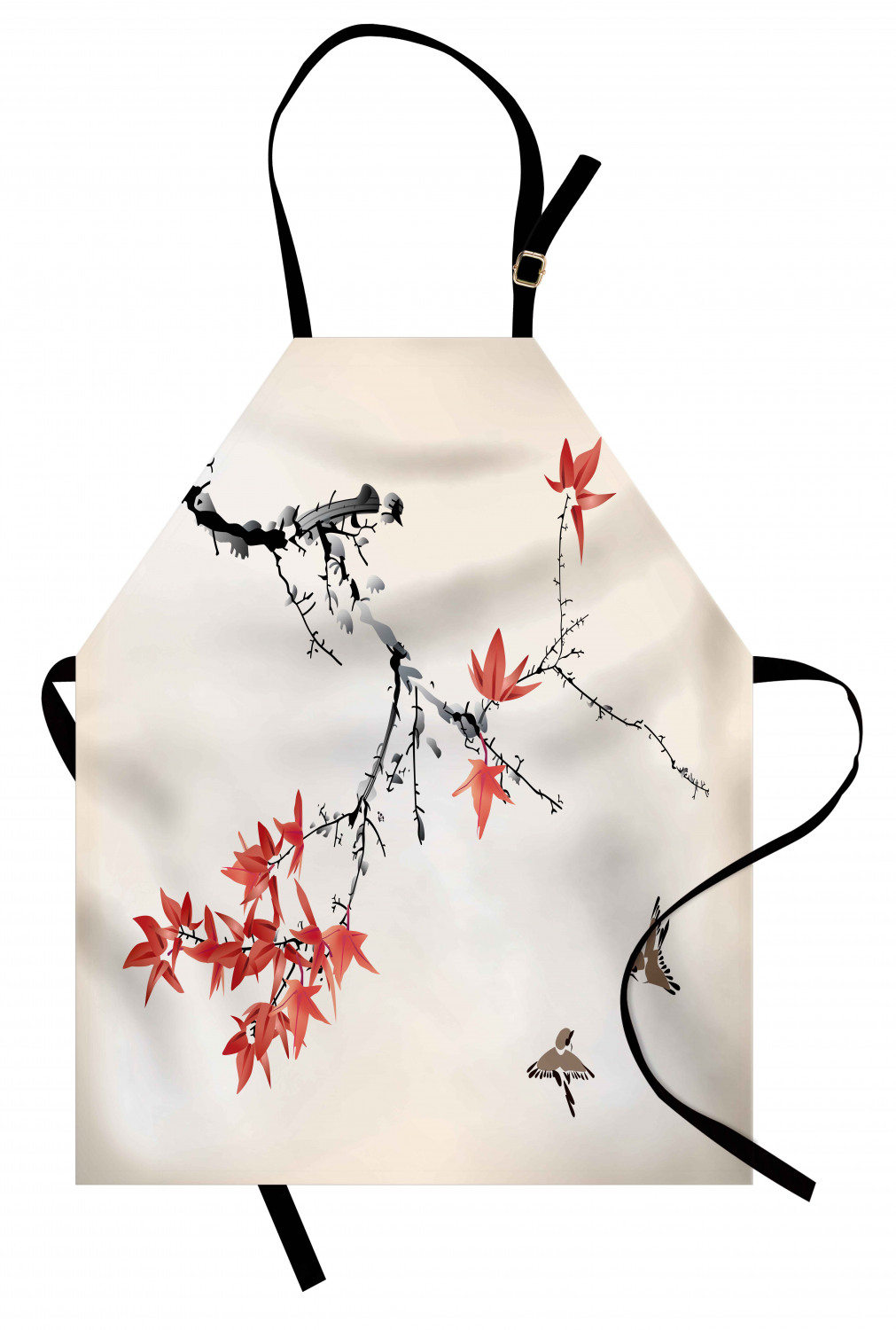 Ambesonne Cherry Blossom Kids Apron Boys Girls Apron Bib Cooking & Painting