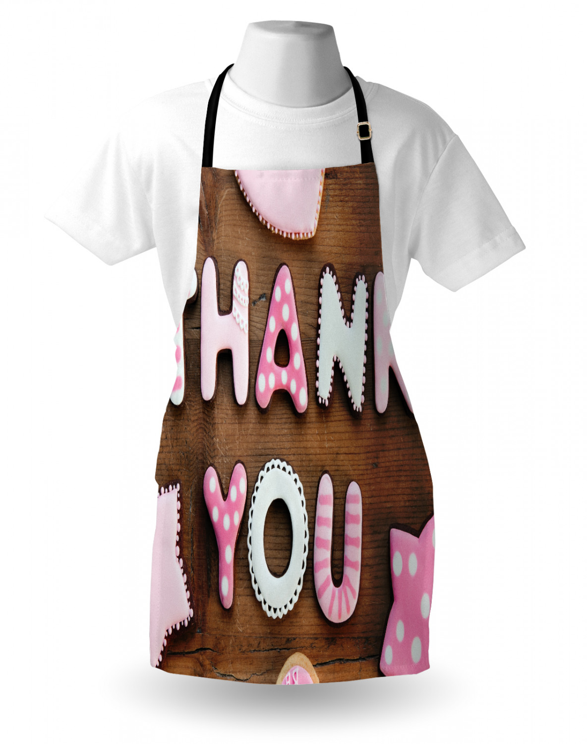 Gingerbread Man Apron Unisex Kitchen Bib with Adjustable Neck Cooking