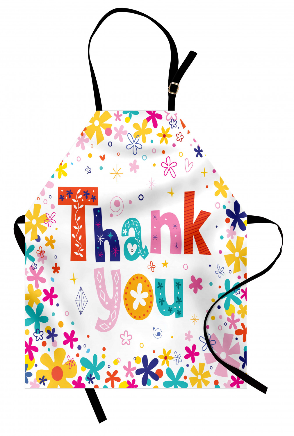Ambesonne Flower Art Kids Apron Boys Girls Apron Bib Cooking & Painting - Bild 121 von 123