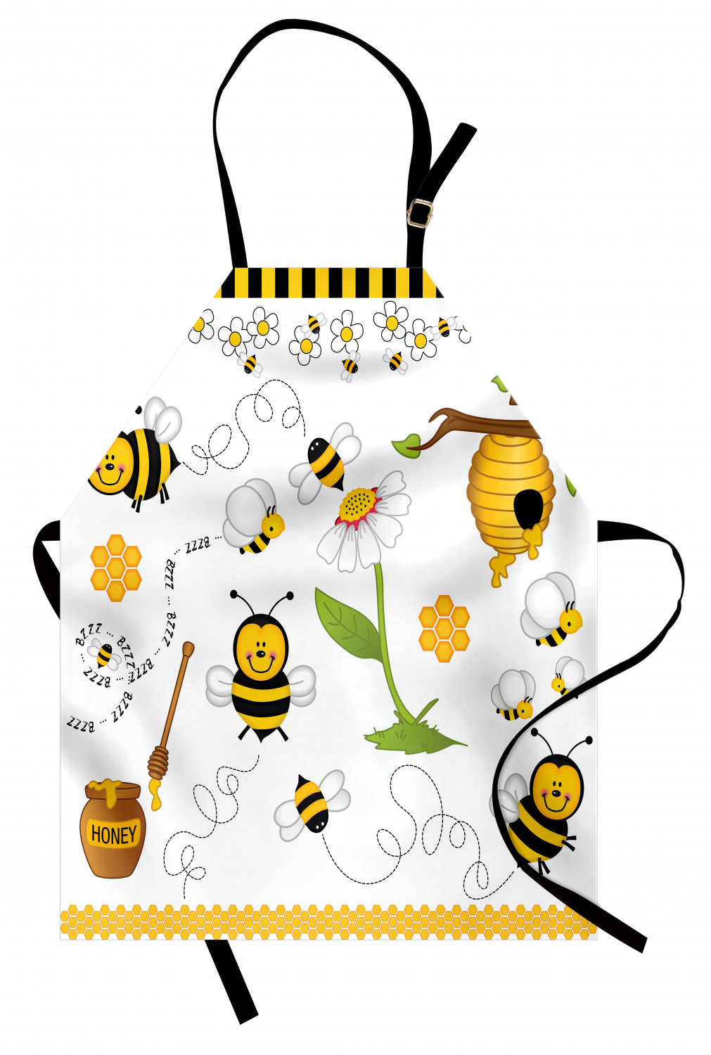 Ambesonne Flower Art Kids Apron Boys Girls Apron Bib Cooking & Painting - Bild 13 von 123
