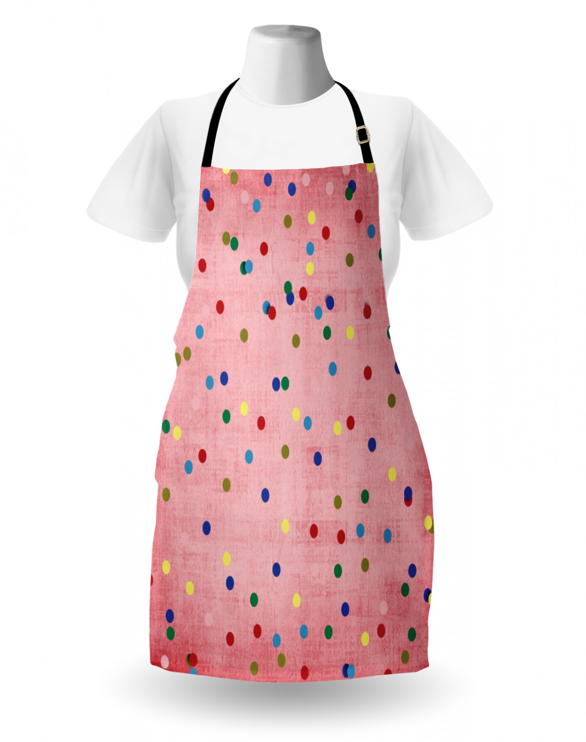 Ambesonne Retro Apron Unisex Kitchen Bib with Adjustable Neck Cooking Baking