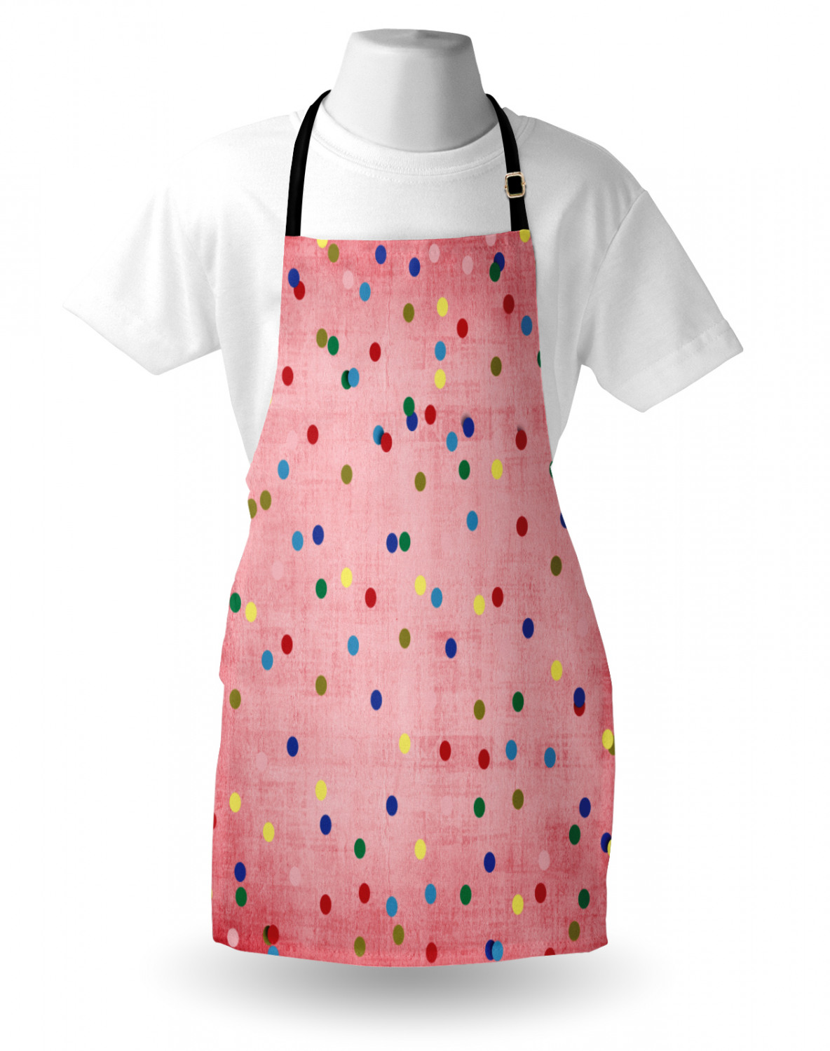 Ambesonne Retro Apron Unisex Kitchen Bib with Adjustable Neck Cooking Baking