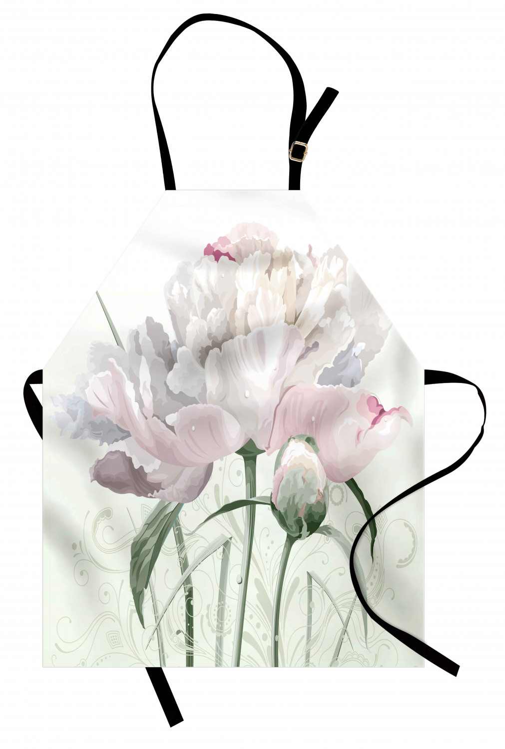 Ambesonne Flower Art Kids Apron Boys Girls Apron Bib Cooking & Painting - Bild 79 von 123