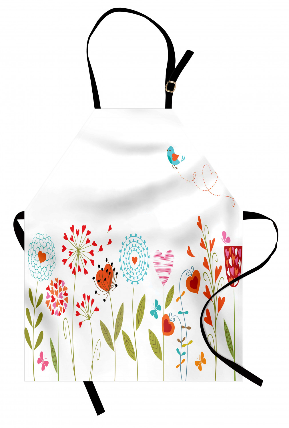 Ambesonne Flower Art Kids Apron Boys Girls Apron Bib Cooking & Painting - Bild 87 von 123