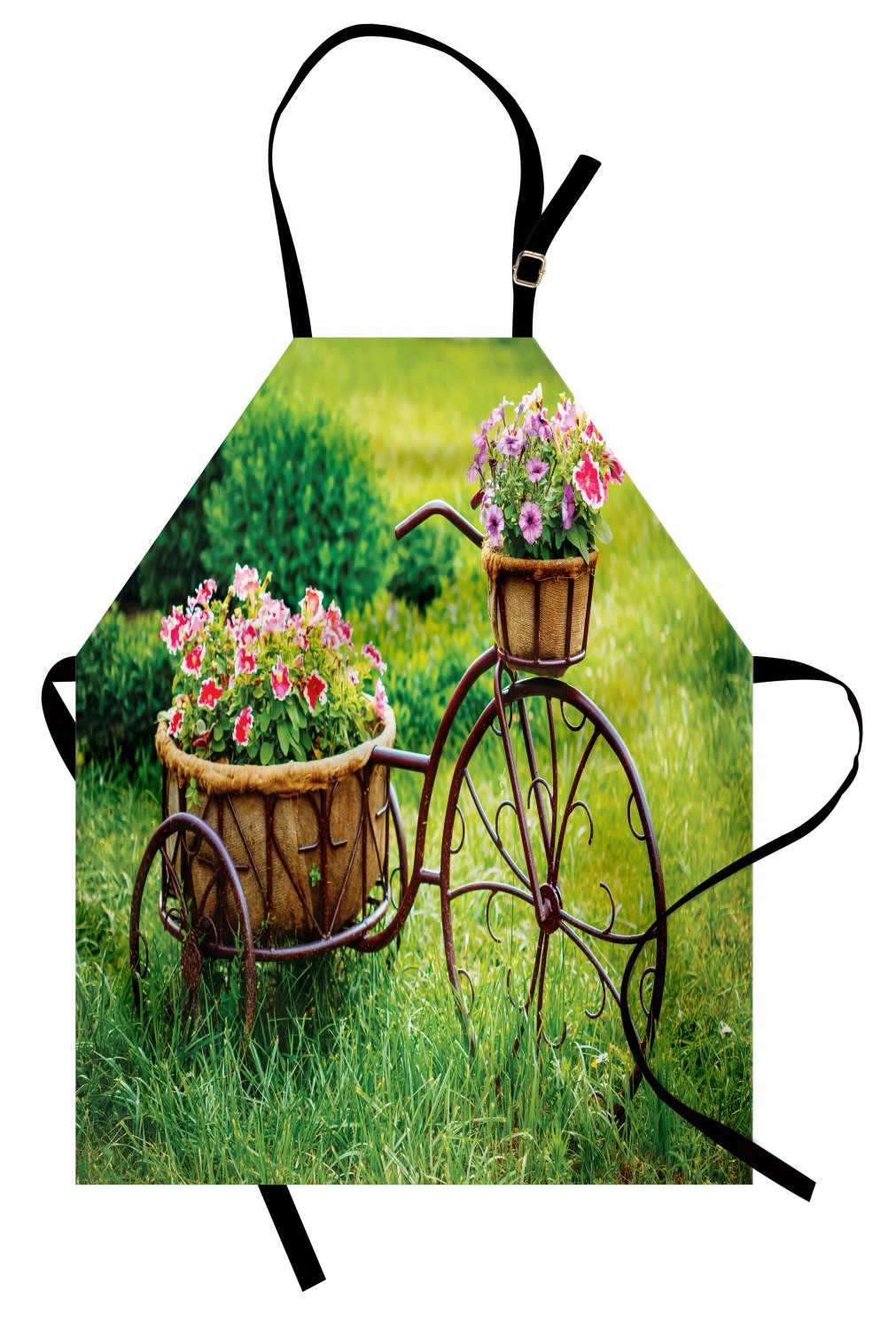 Ambesonne Flower Art Kids Apron Boys Girls Apron Bib Cooking & Painting - Bild 117 von 123