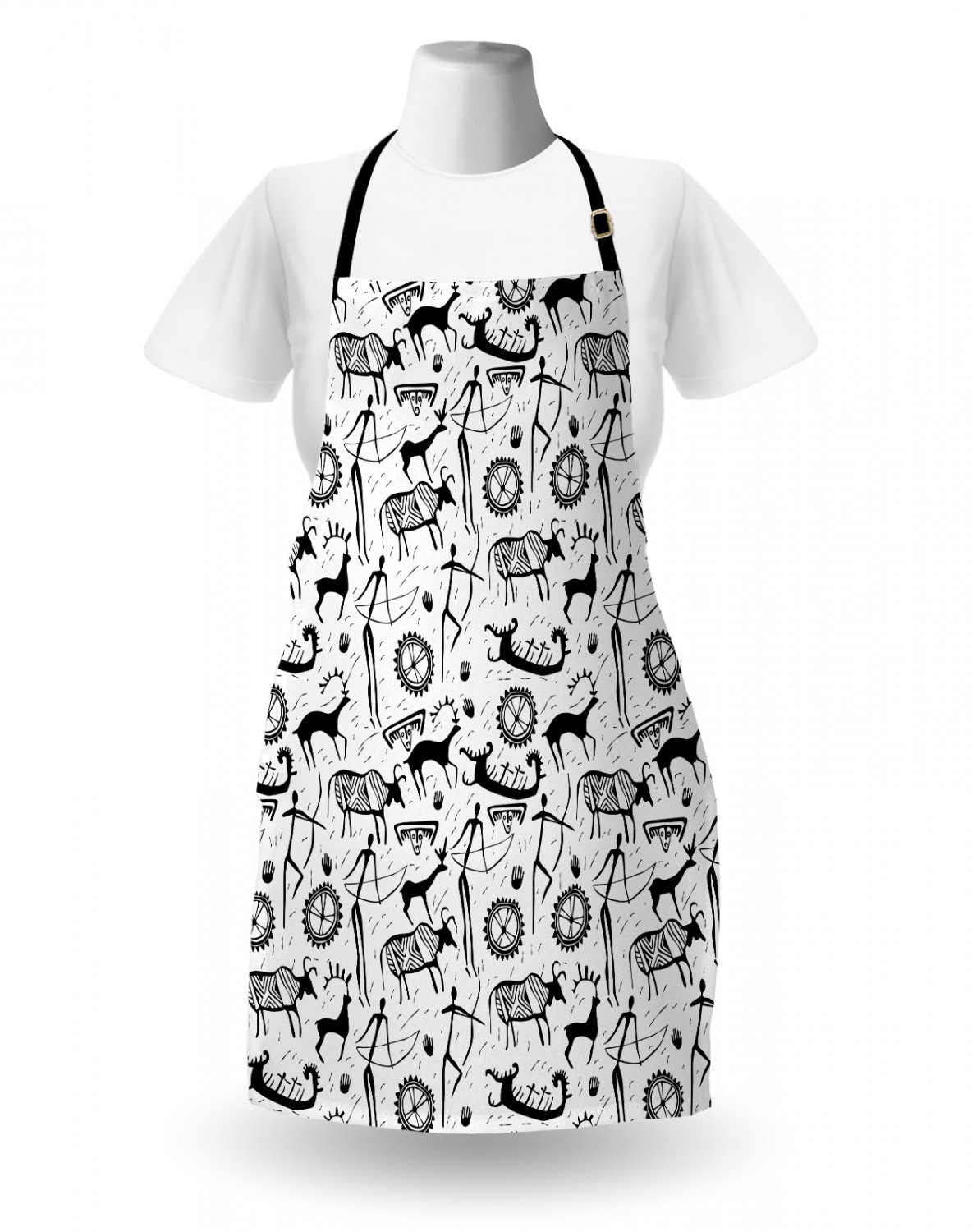 Funny Animal Apron Unisex Kitchen Bib with Adjustable Neck Cooking Baking