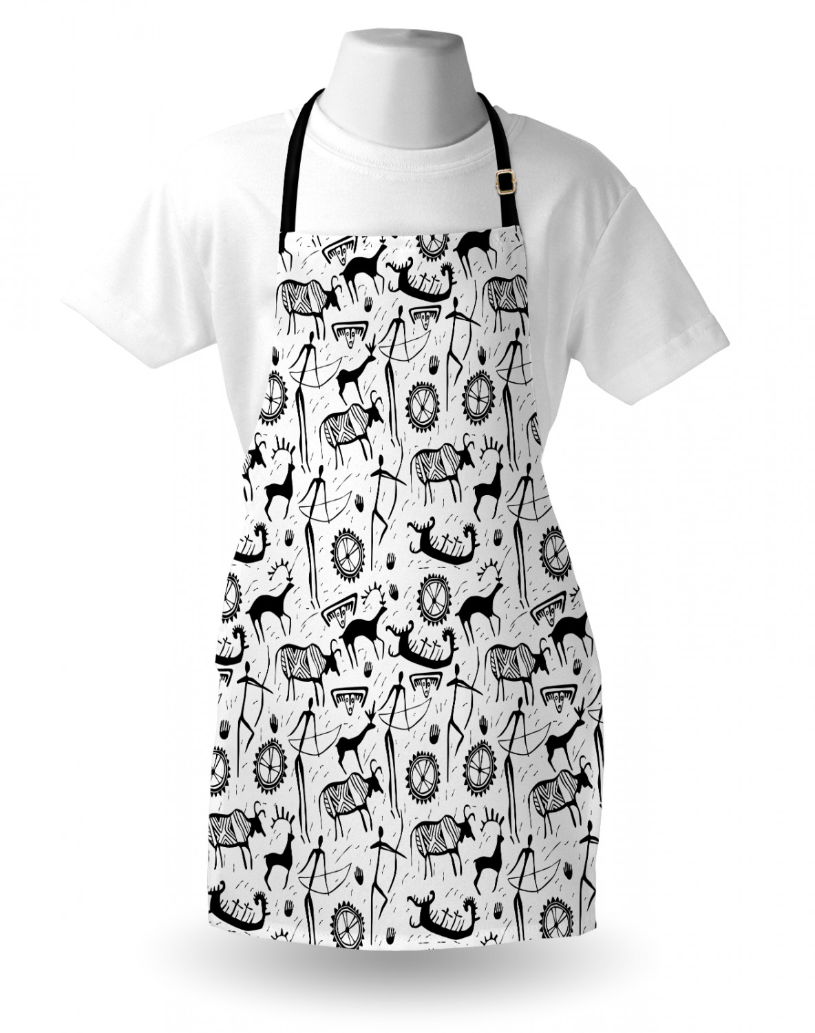 Funny Animal Apron Unisex Kitchen Bib with Adjustable Neck Cooking Baking