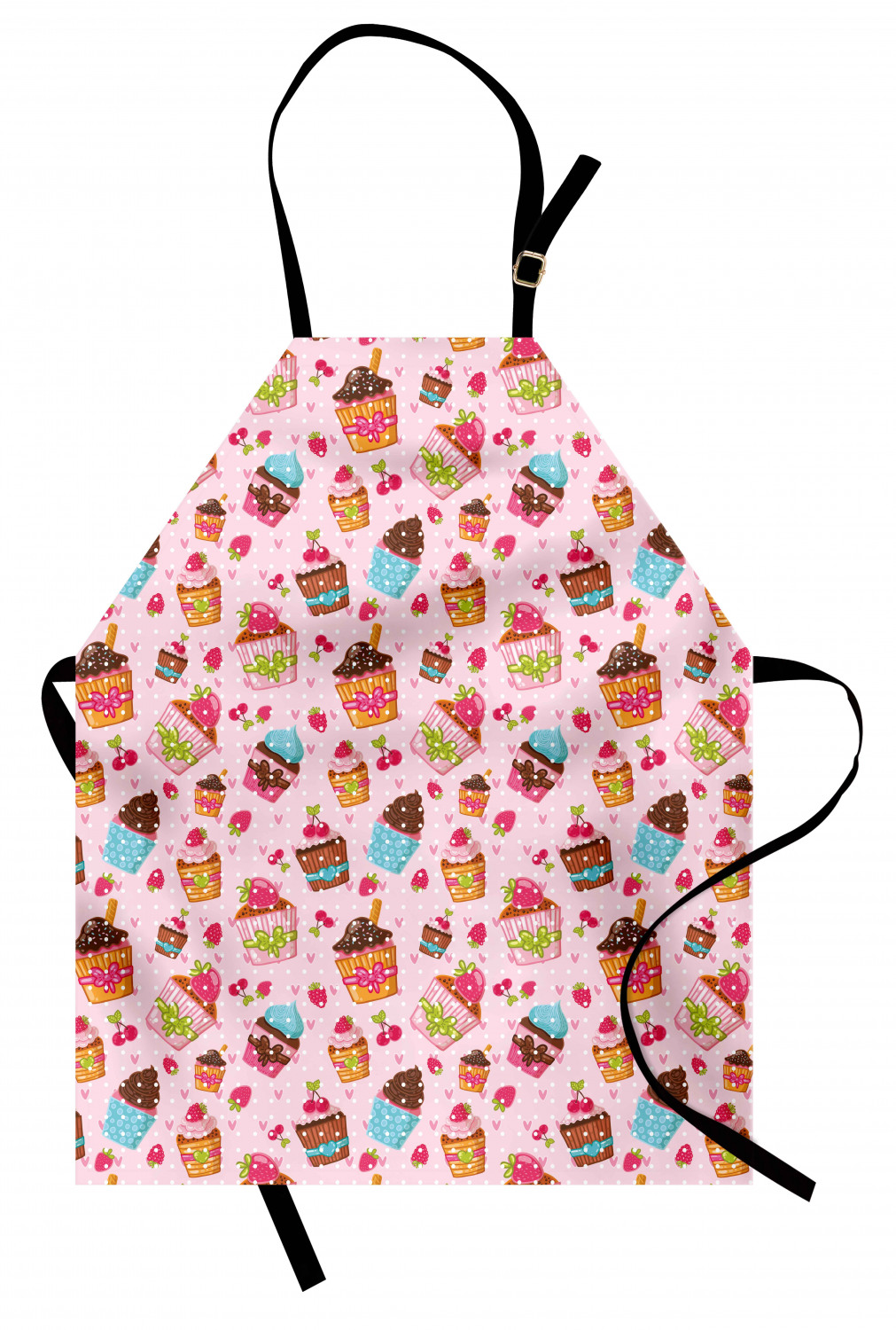 Ambesonne Apron Kitchen Bib with Adjustable Strap for Cooking