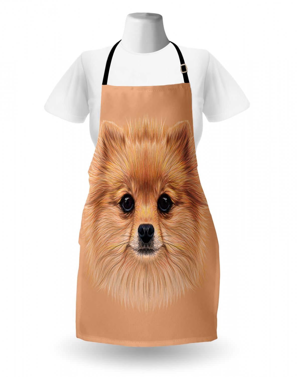 Ambesonne Apron Kitchen Bib with Adjustable Strap for Cooking