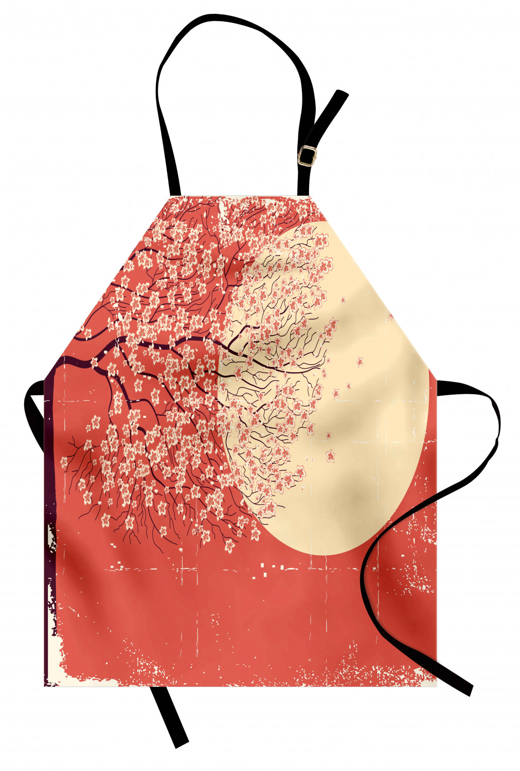 Ambesonne Cherry Blossom Kids Apron Boys Girls Apron Bib Cooking & Painting