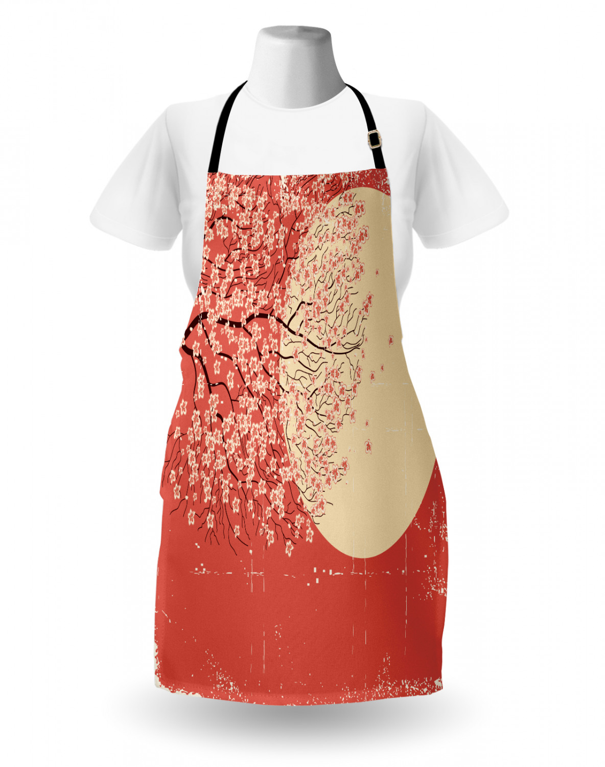 Ambesonne Apron Kitchen Bib with Adjustable Strap for Cooking