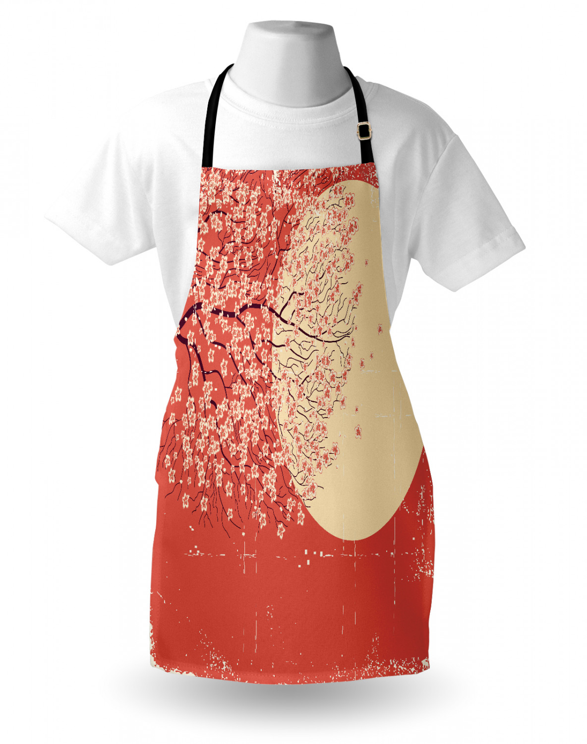 Ambesonne Apron Kitchen Bib with Adjustable Strap for Cooking