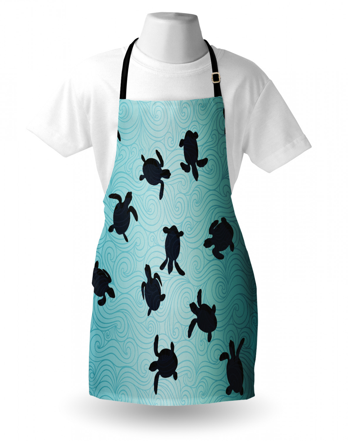 Ambesonne Apron Kitchen Bib with Adjustable Strap for Cooking