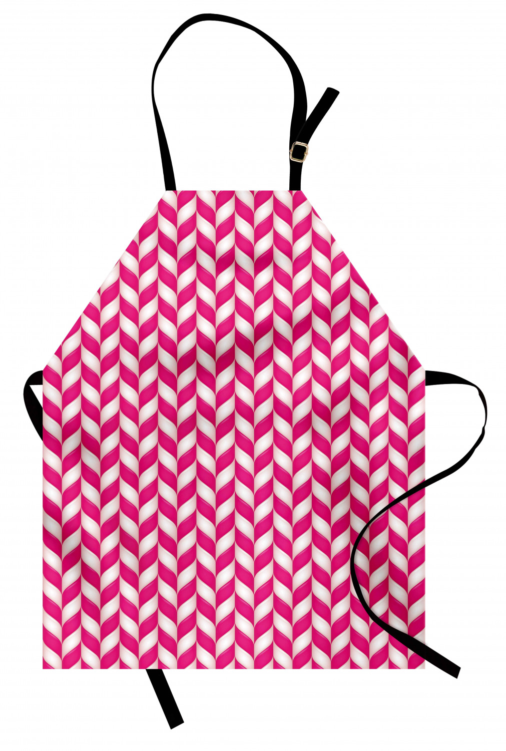 Ambesonne Pinkish Apron Unisex Kitchen Bib with Adjustable Neck Cooking Baking