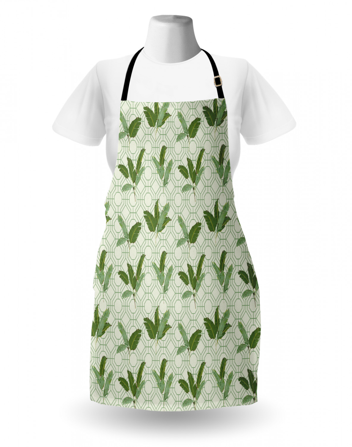 Ambesonne Retro Apron Unisex Kitchen Bib with Adjustable Neck Cooking Baking