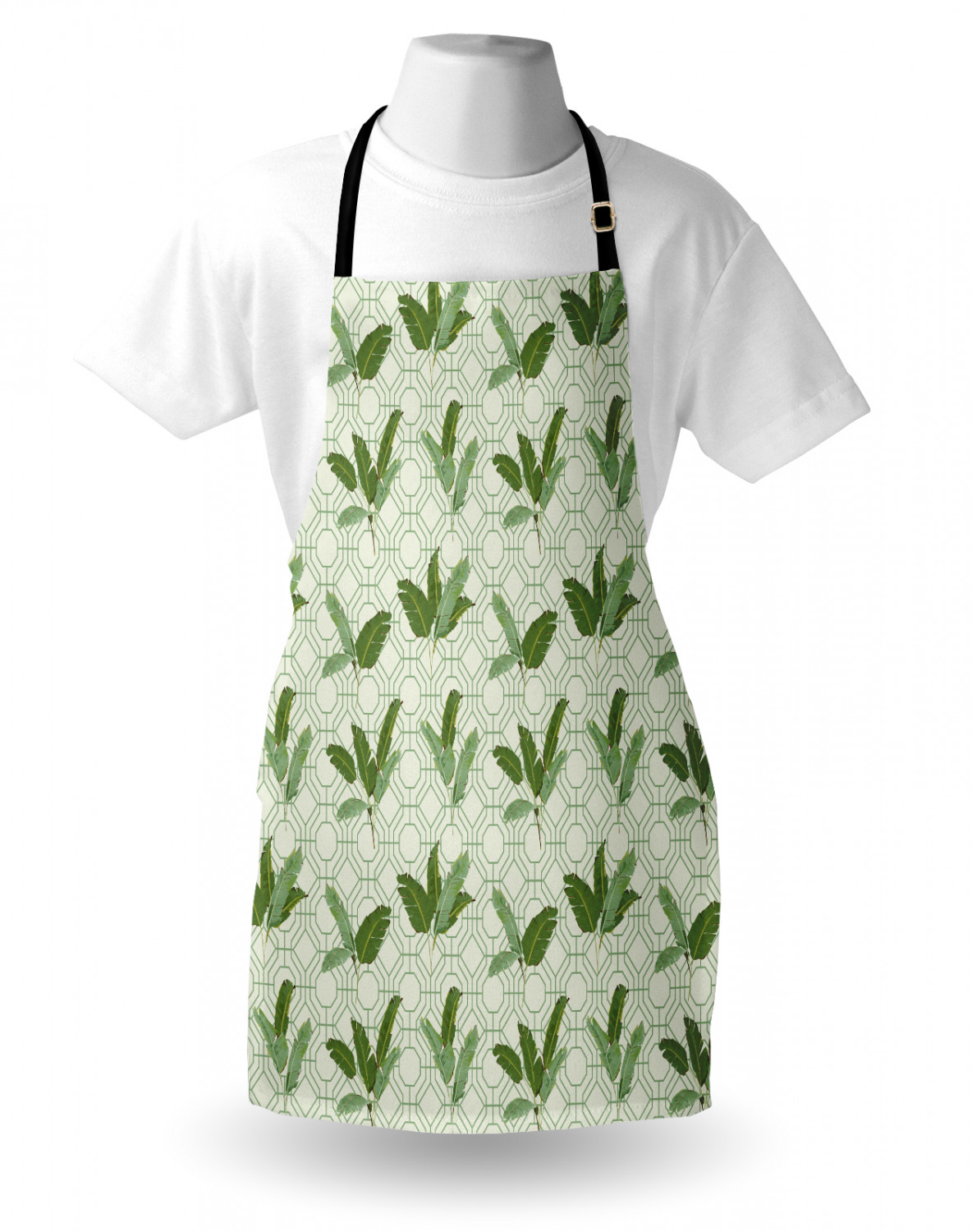 Ambesonne Retro Apron Unisex Kitchen Bib with Adjustable Neck Cooking Baking