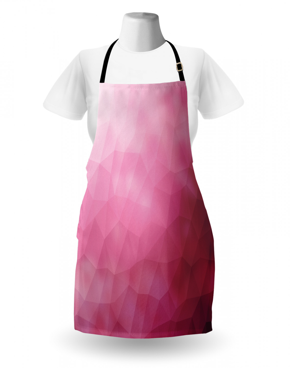 Ambesonne Pinkish Apron Unisex Kitchen Bib with Adjustable Neck Cooking Baking