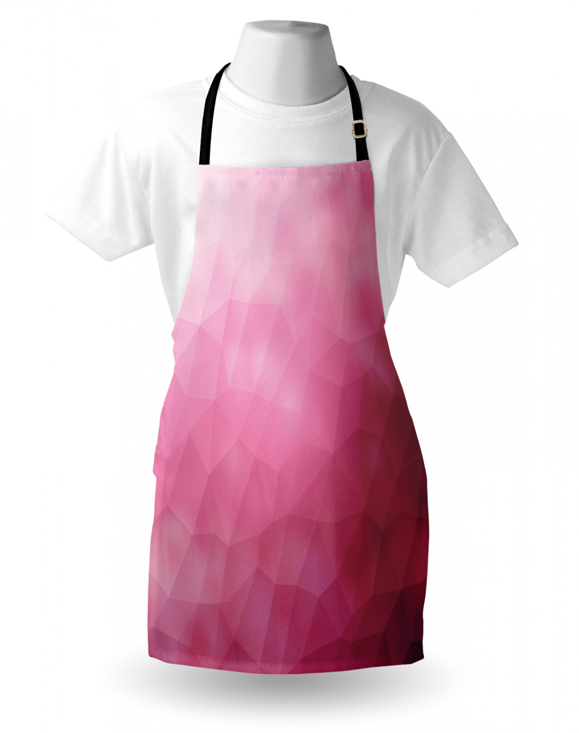 Ambesonne Pinkish Apron Unisex Kitchen Bib with Adjustable Neck Cooking Baking