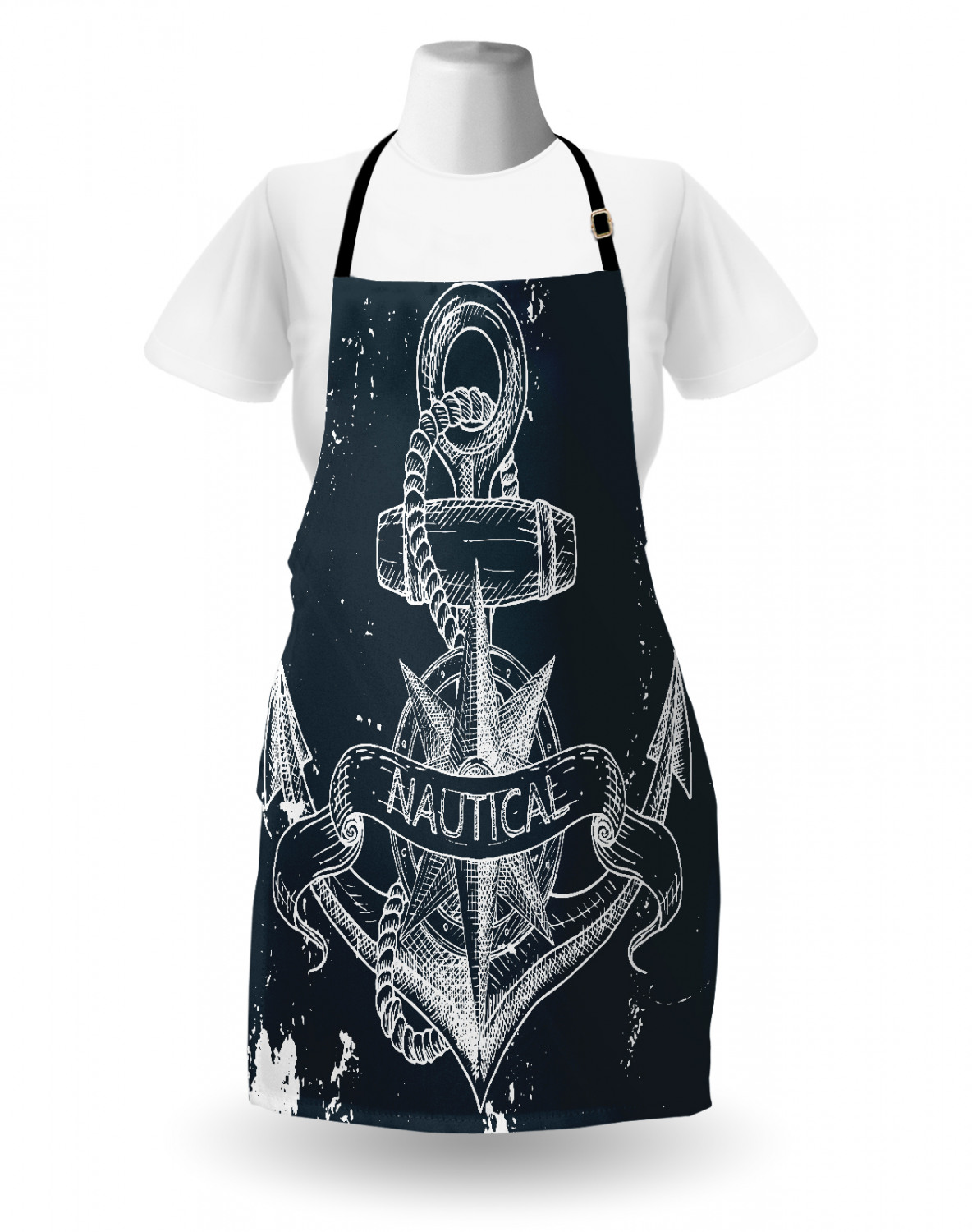 Ambesonne Unisex Durable Apron Adjustable Strap for Gardening and Cooking