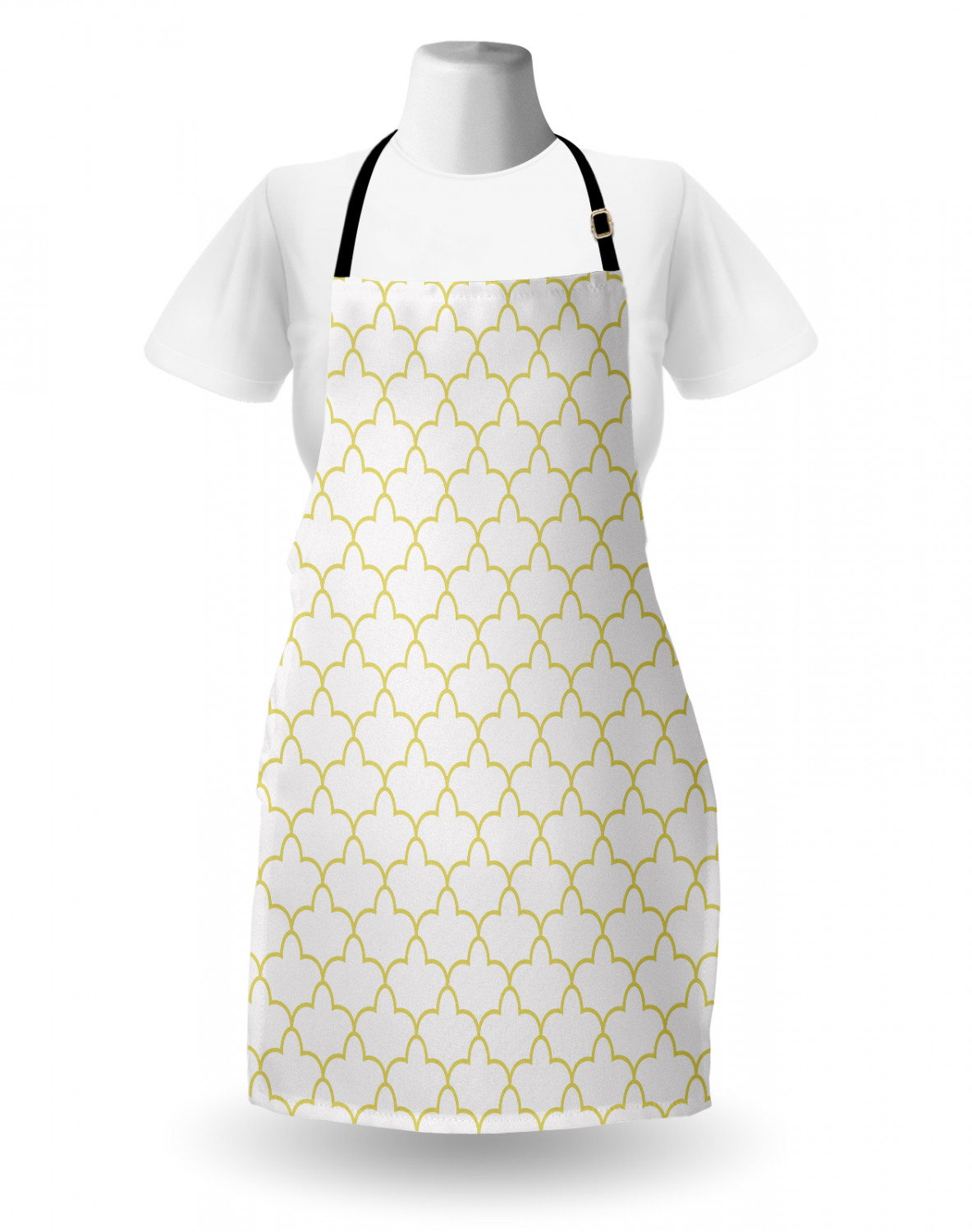 Ambesonne Durable Apron Bib with Adjustable Neck for Cooking Gardening