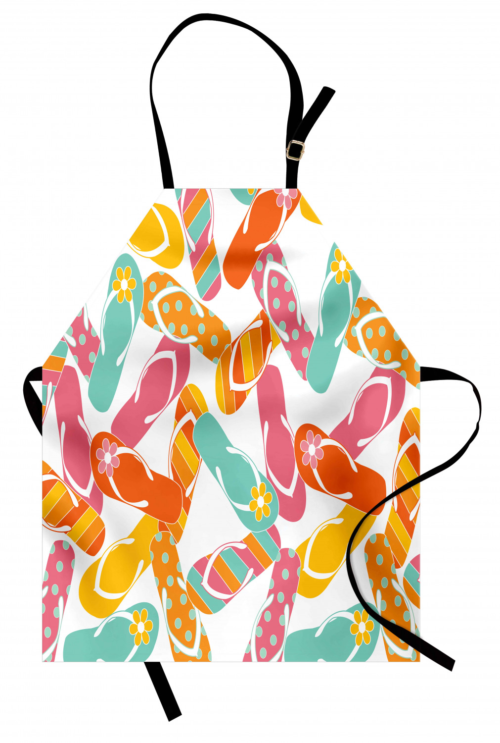 Ambesonne Apron Kitchen Bib with Adjustable Strap for Cooking