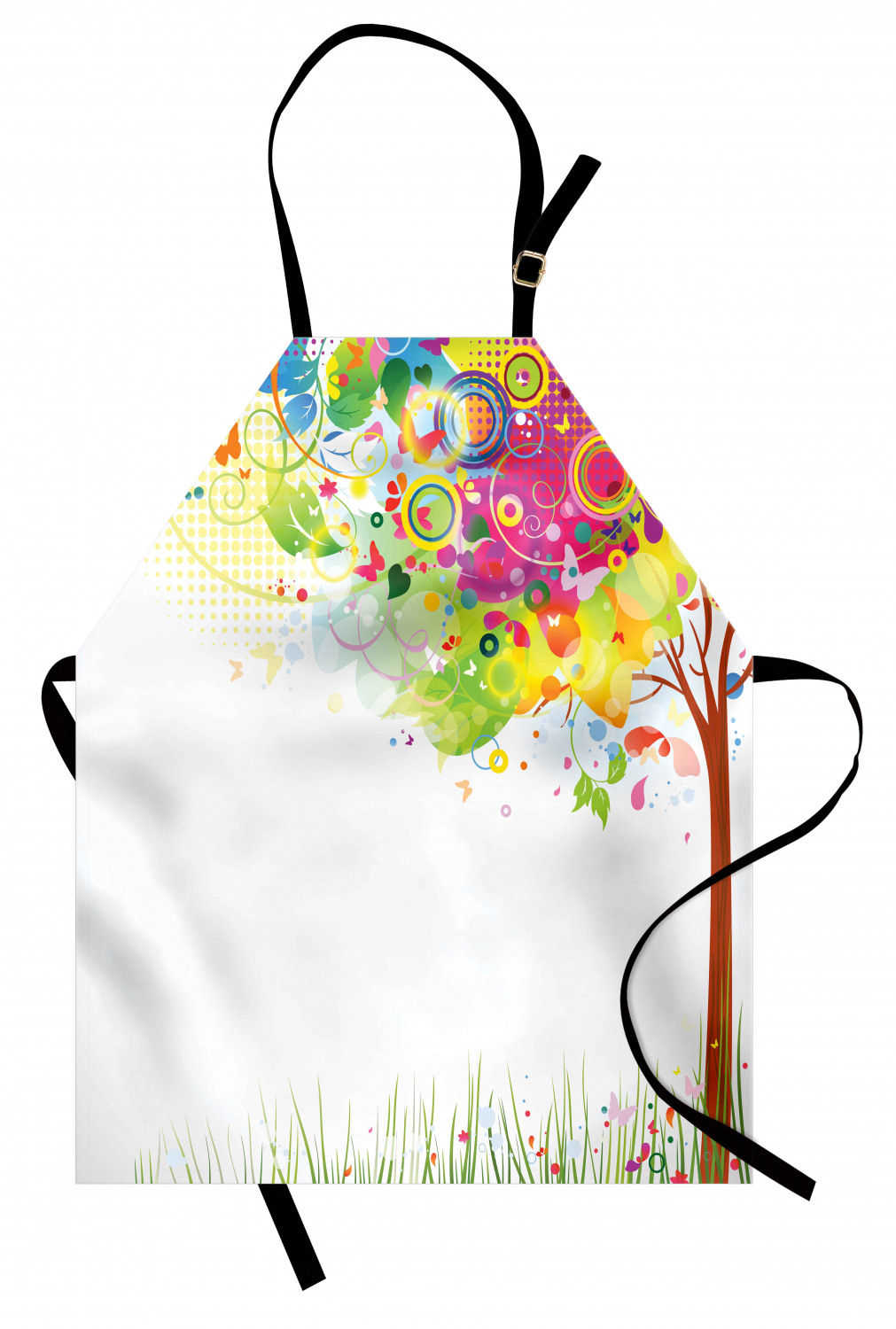 Ambesonne Unisex Durable Apron Bib with Adjustable Strap for Gardening