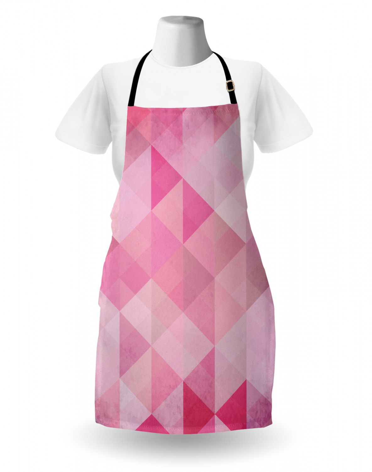 Ambesonne Pinkish Apron Unisex Kitchen Bib with Adjustable Neck Cooking Baking