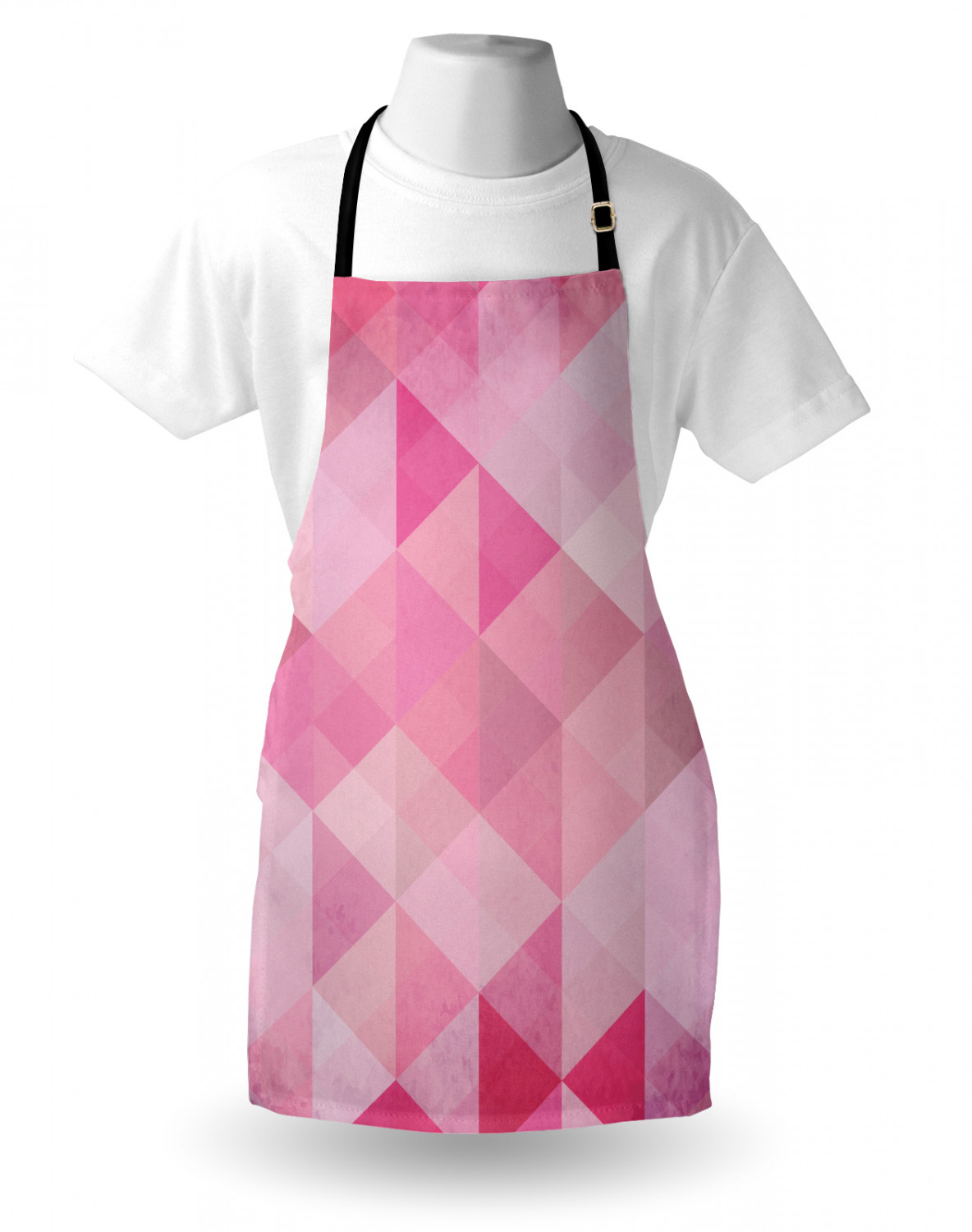 Ambesonne Pinkish Apron Unisex Kitchen Bib with Adjustable Neck Cooking Baking