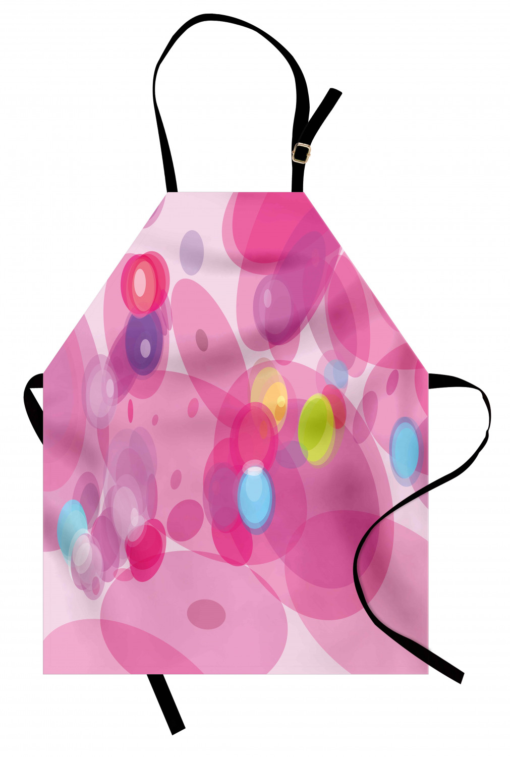 Ambesonne Pinkish Apron Unisex Kitchen Bib with Adjustable Neck Cooking Baking