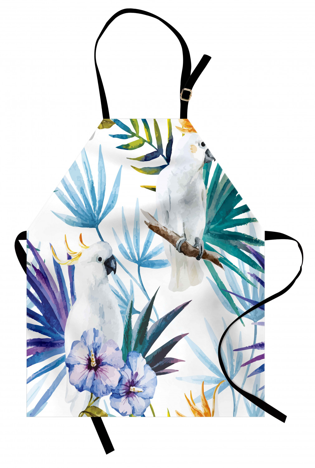 Ambesonne Apron Kitchen Bib with Adjustable Strap for Cooking