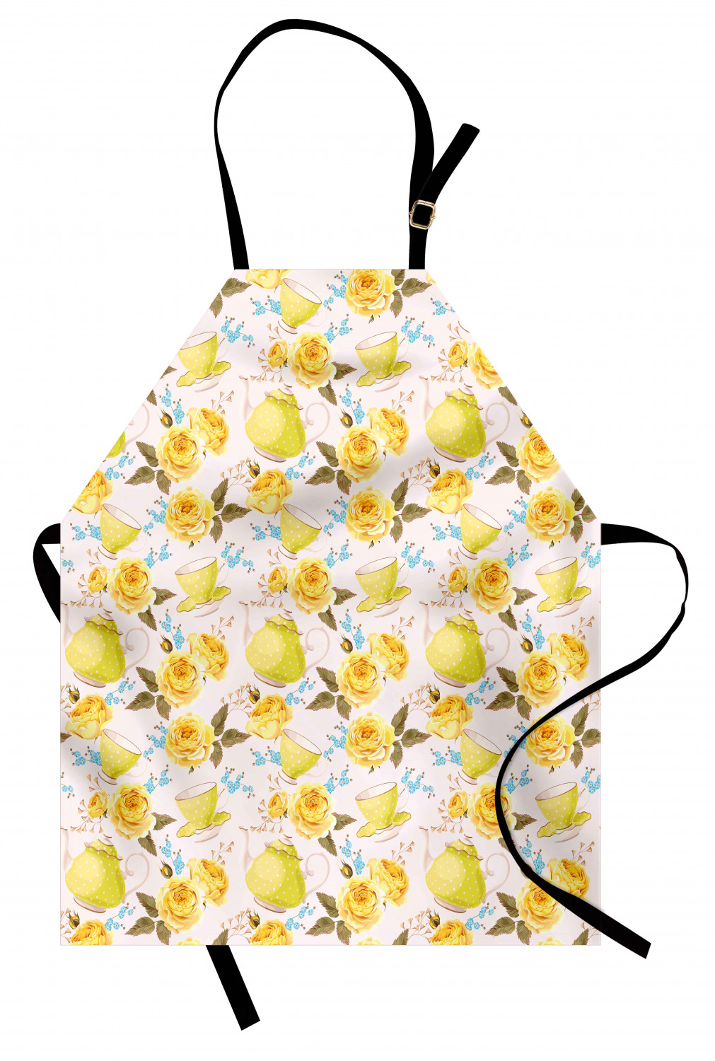 Ambesonne Apron Kitchen Bib with Adjustable Strap for Cooking