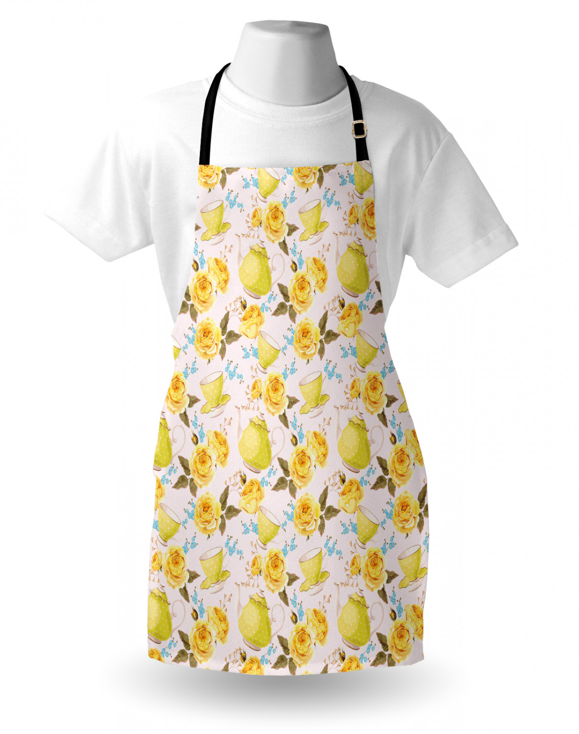 Ambesonne Apron Kitchen Bib with Adjustable Strap for Cooking