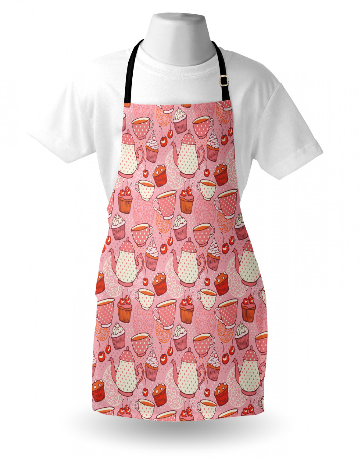 Ambesonne Apron Kitchen Bib with Adjustable Strap for Cooking