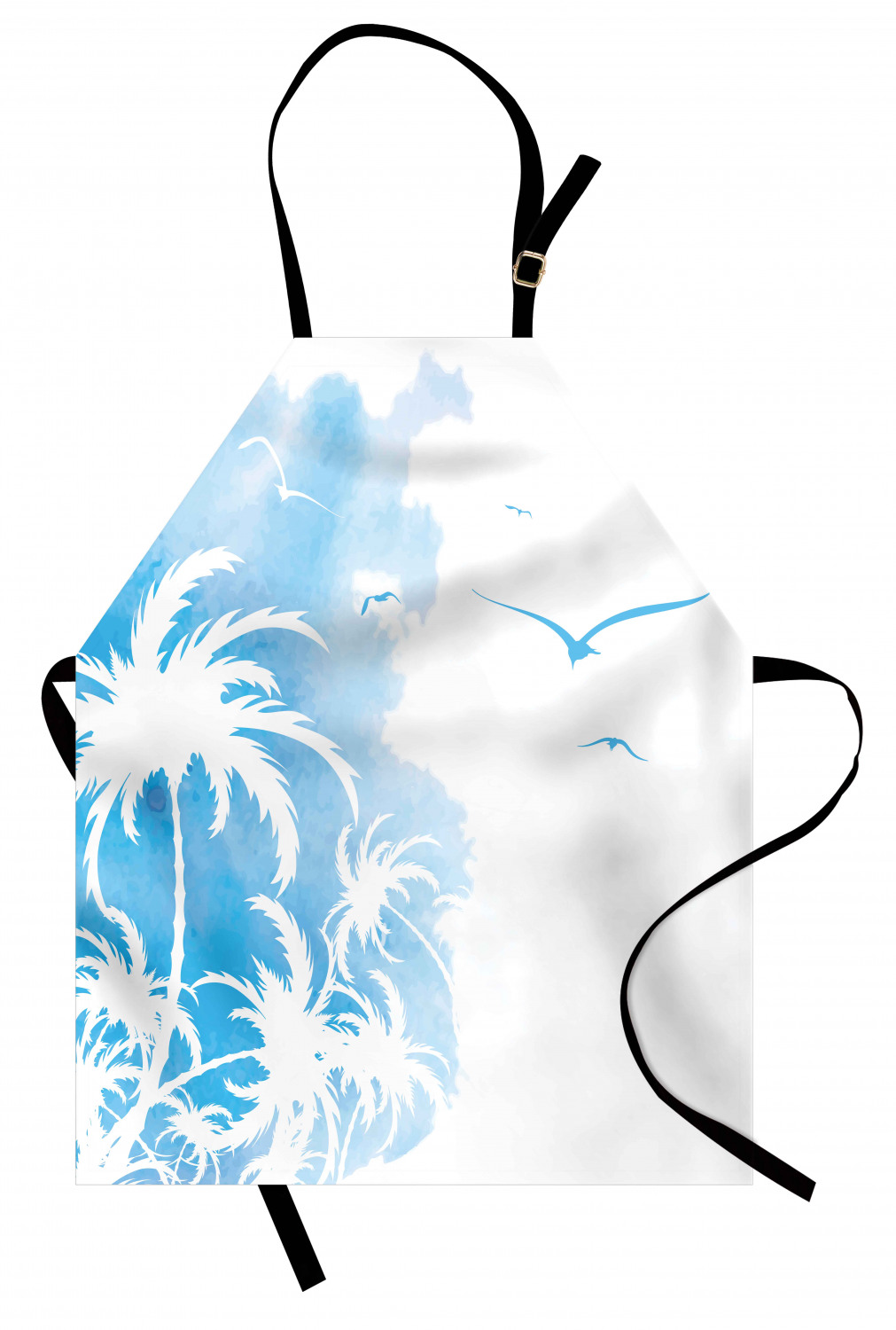 Ambesonne Apron Kitchen Bib with Adjustable Strap for Cooking