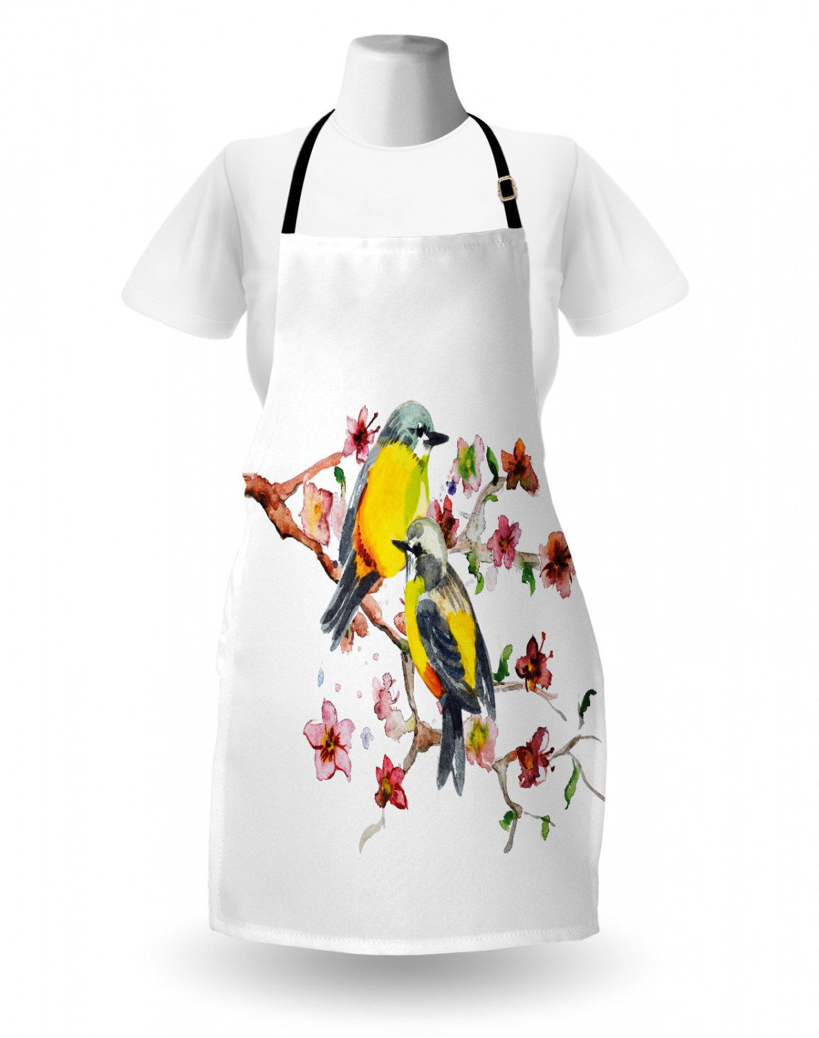 Ambesonne Apron Kitchen Bib with Adjustable Strap for Cooking