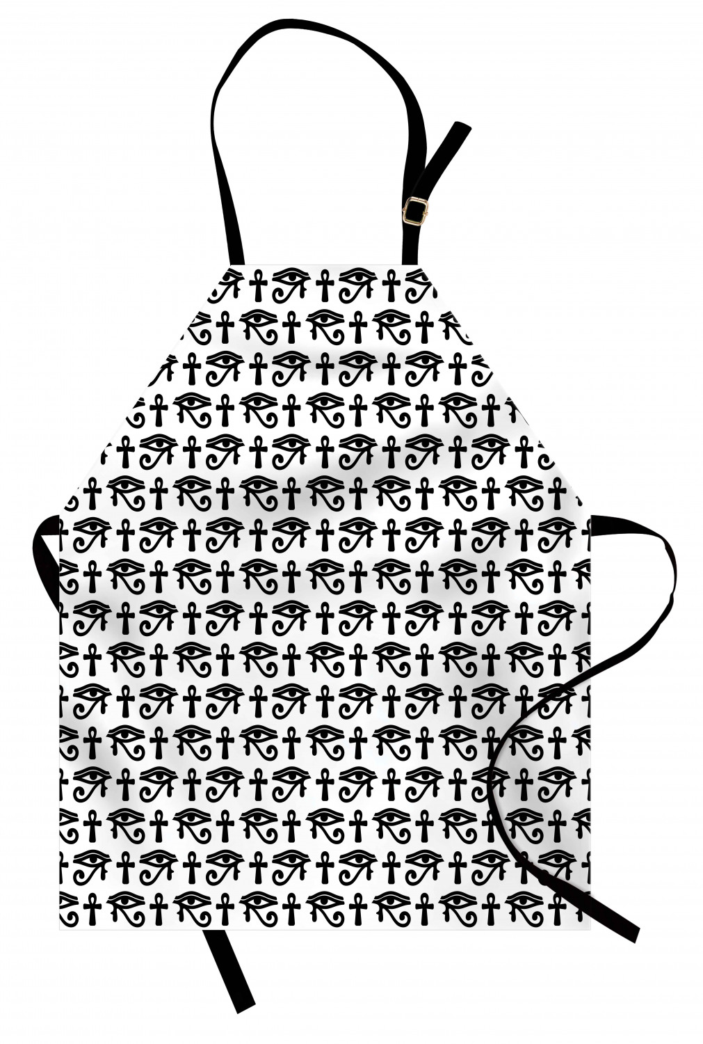 Ambesonne Apron Kitchen Bib with Adjustable Strap for Cooking