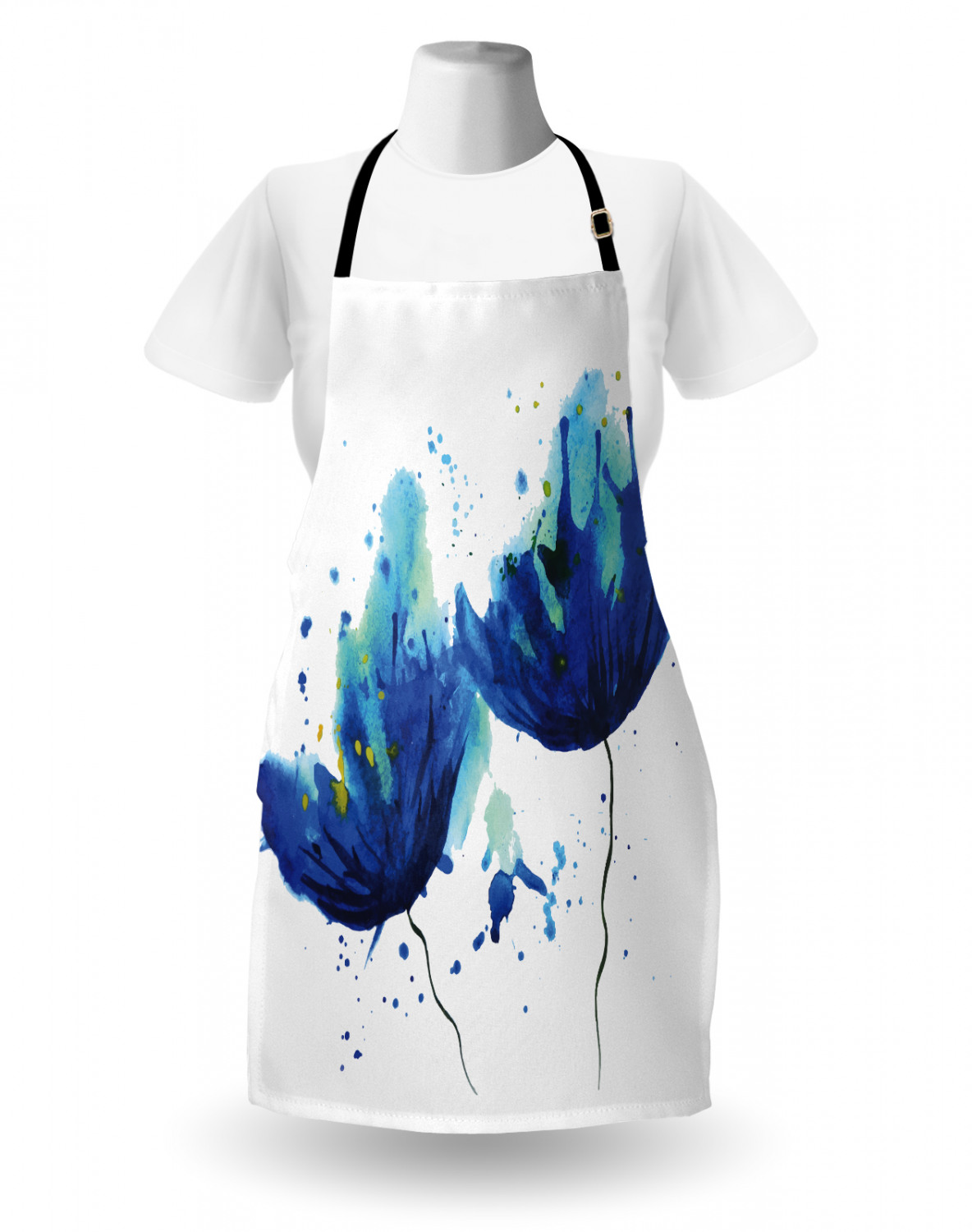 Ambesonne Apron Kitchen Bib with Adjustable Strap for Cooking