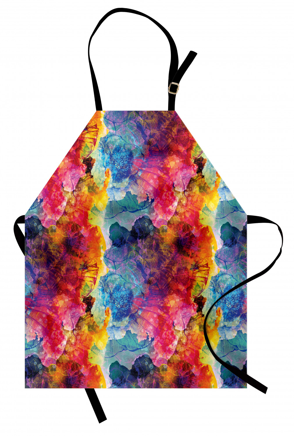 Ambesonne Apron Kitchen Bib with Adjustable Strap for Cooking