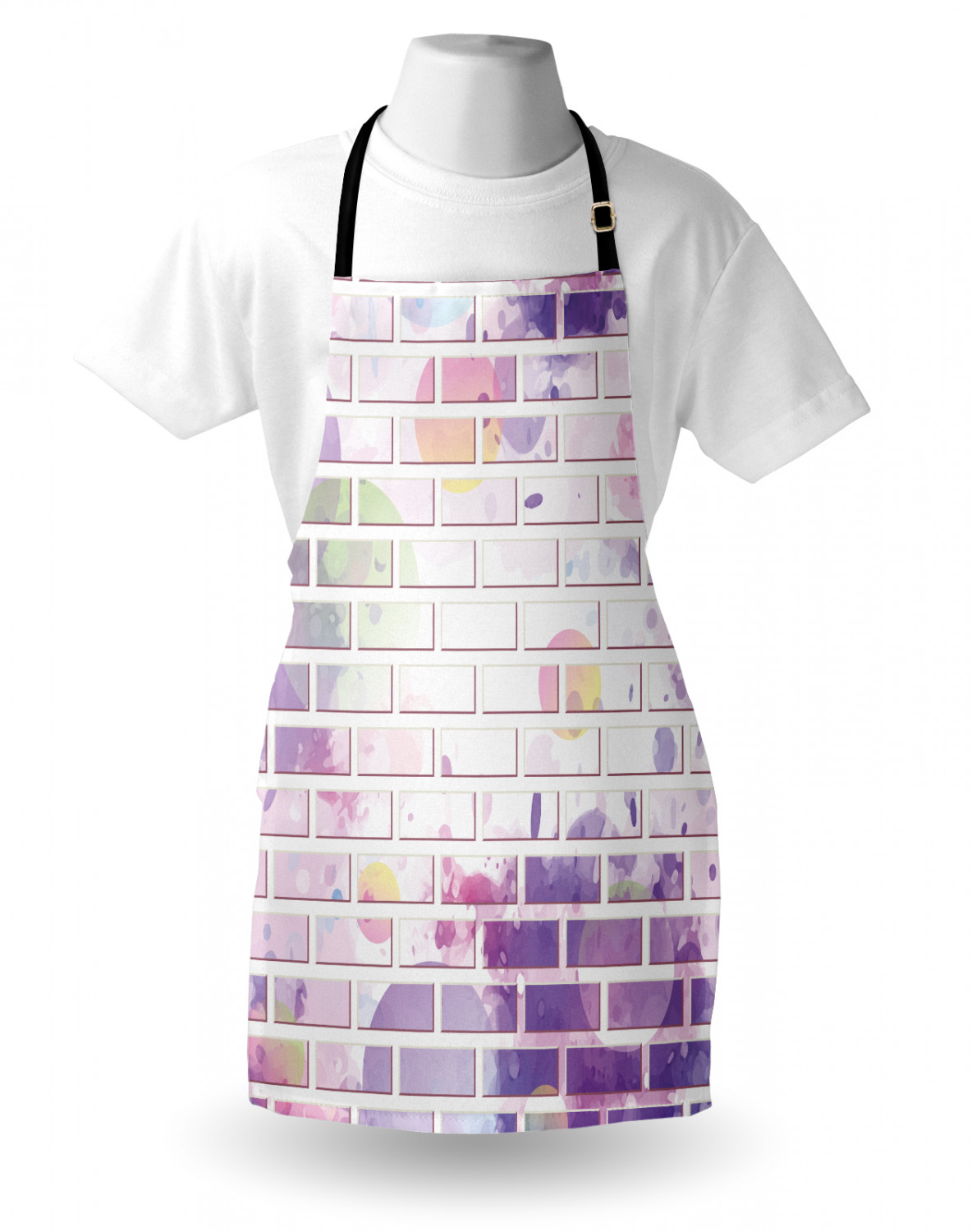 Ambesonne Apron Kitchen Bib with Adjustable Strap for Cooking