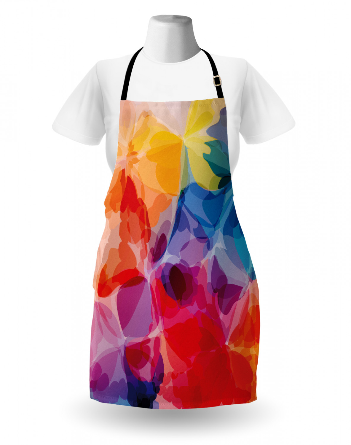 Ambesonne Apron Kitchen Bib with Adjustable Strap for Cooking