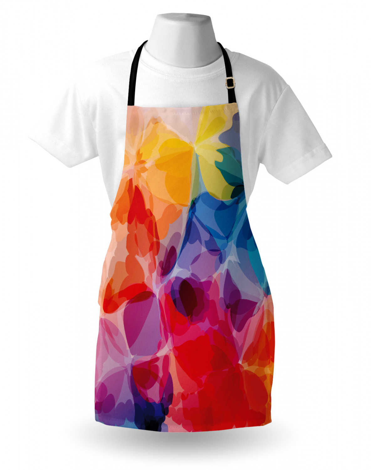 Ambesonne Apron Kitchen Bib with Adjustable Strap for Cooking