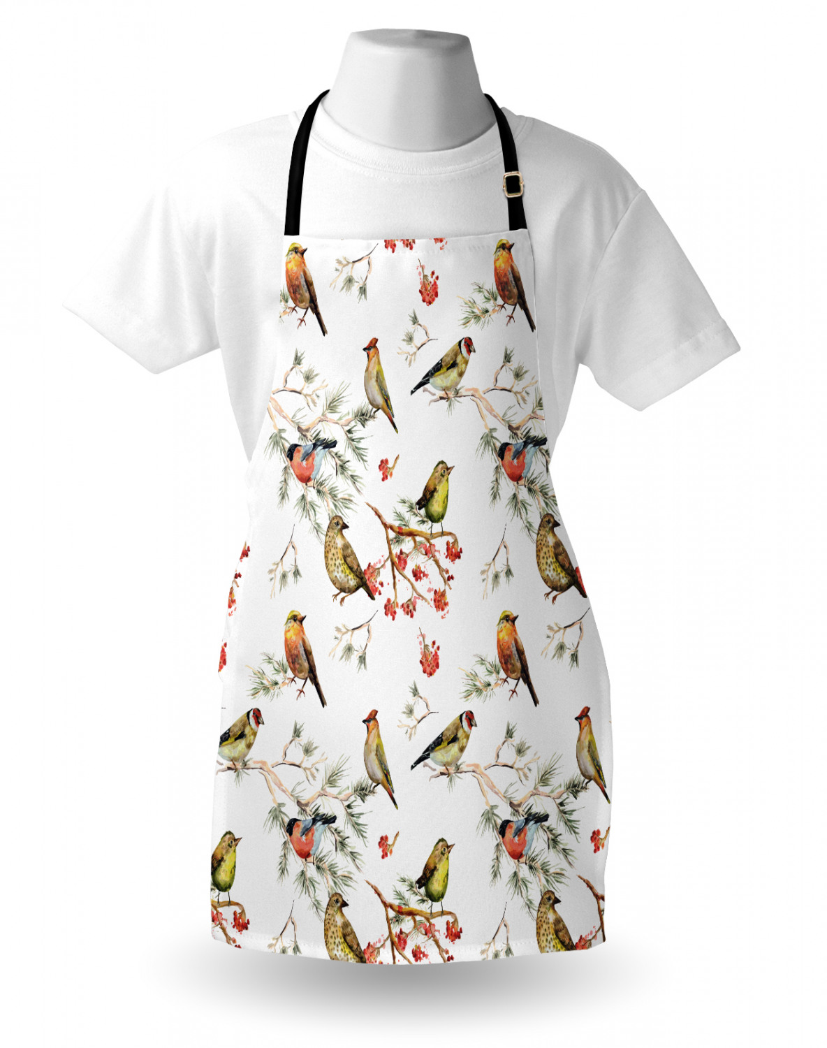 Ambesonne Apron Kitchen Bib with Adjustable Strap for Cooking