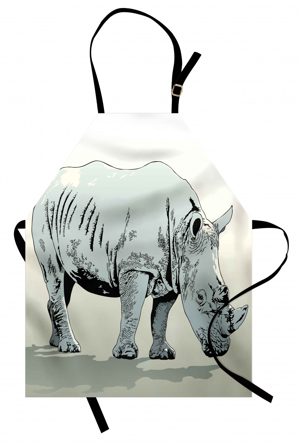 Ambesonne Apron Kitchen Bib with Adjustable Strap for Cooking