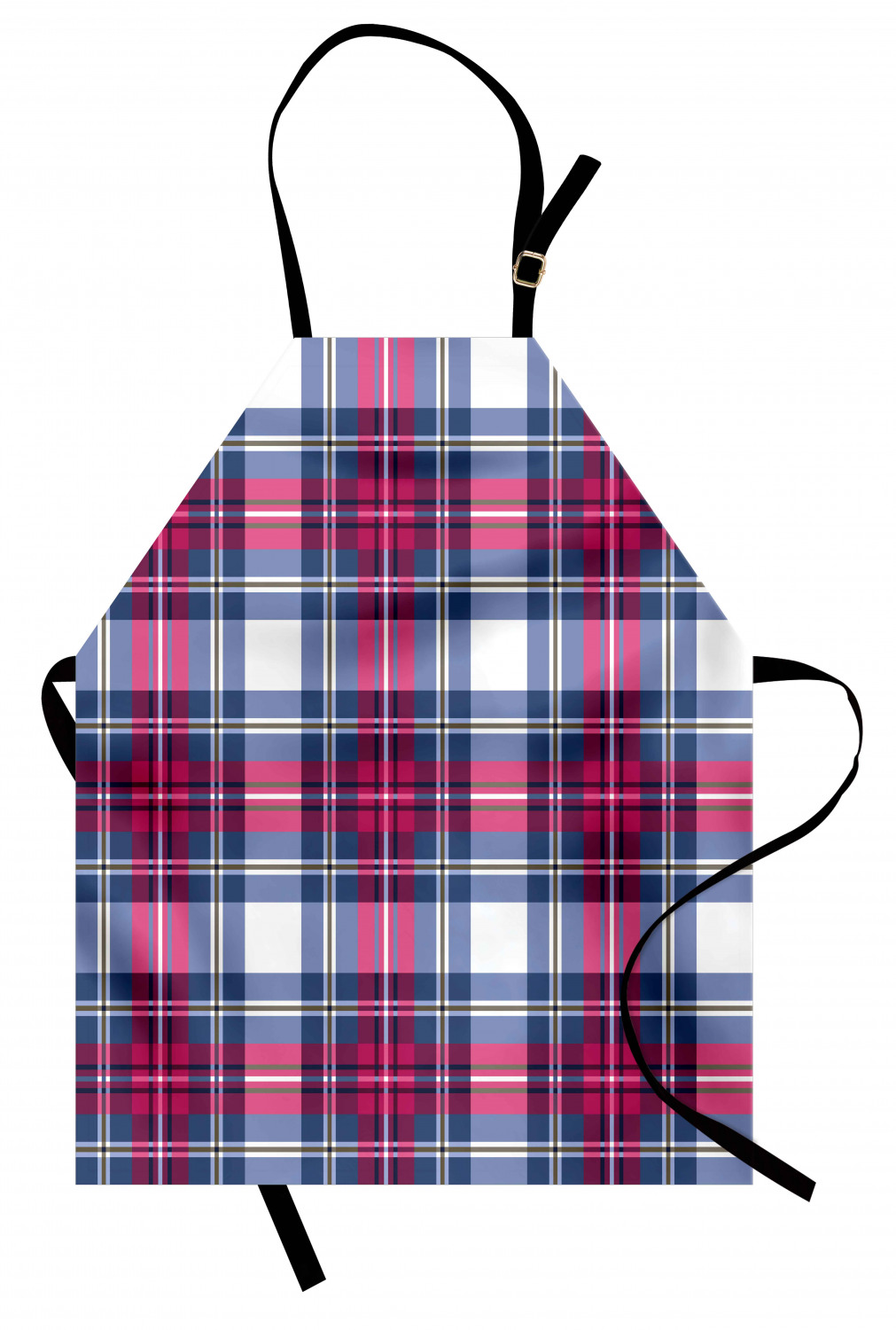 Ambesonne Pinkish Apron Unisex Kitchen Bib with Adjustable Neck Cooking Baking