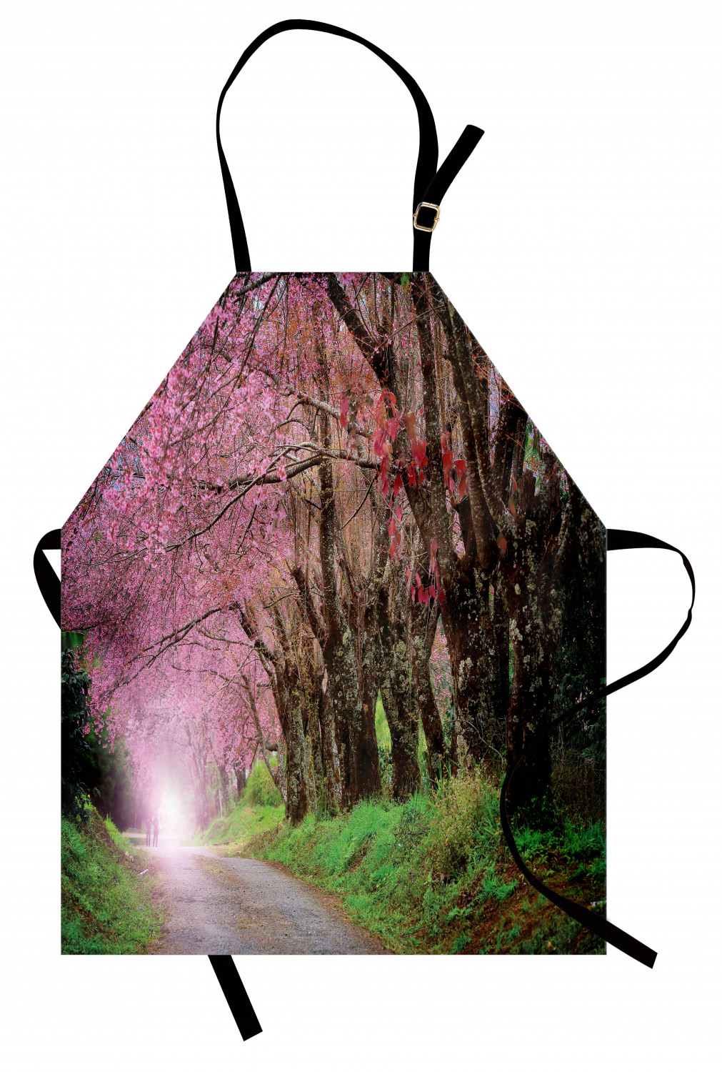 Ambesonne Cherry Blossom Kids Apron Boys Girls Apron Bib Cooking & Painting