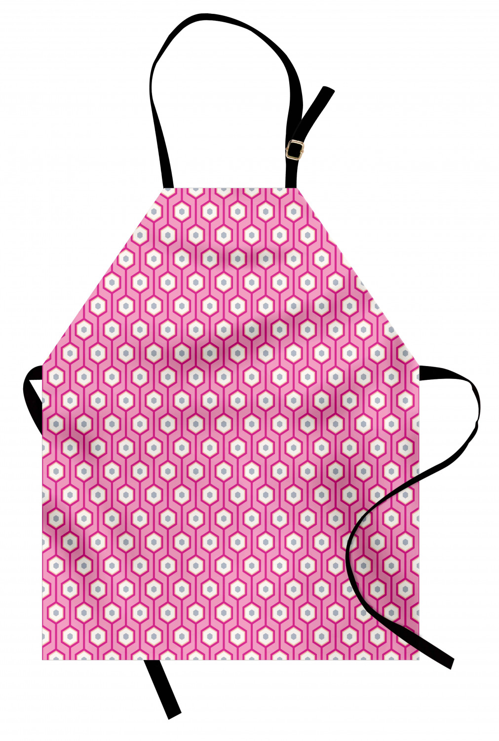 Ambesonne Pinkish Apron Unisex Kitchen Bib with Adjustable Neck Cooking Baking