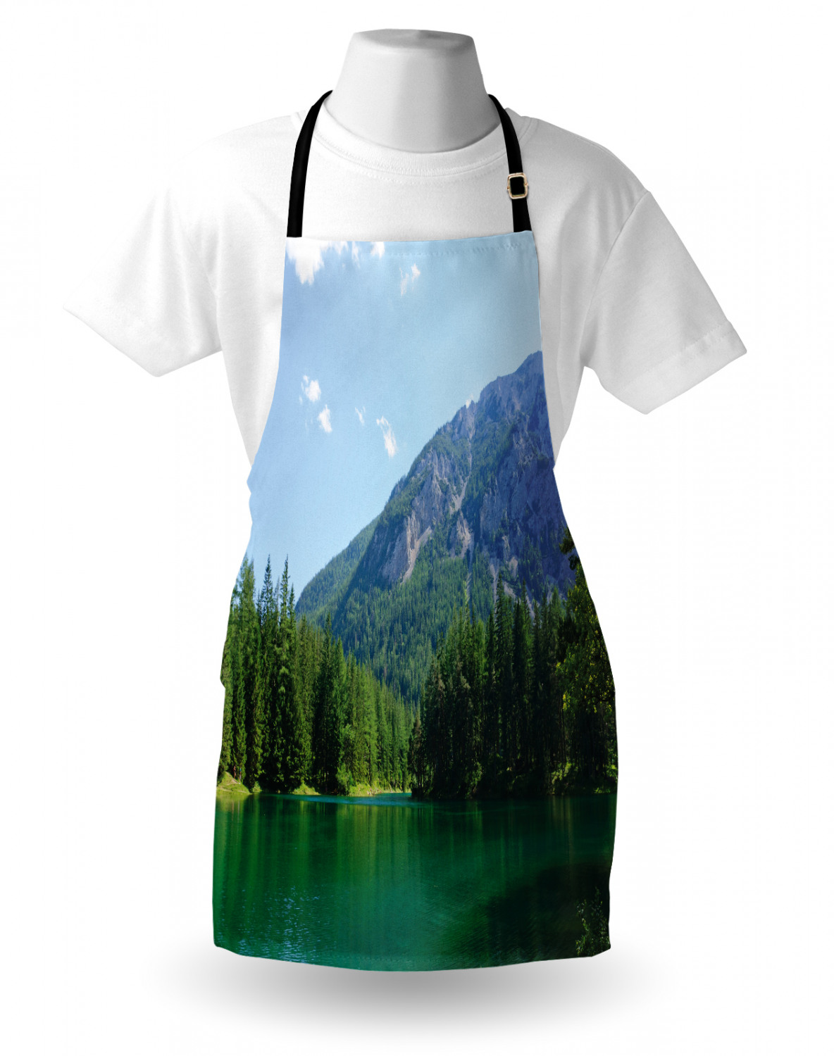 Ambesonne Apron Bib with Adjustable Black Strap Garden Cooking Standard Size - 第 45/144 張圖片