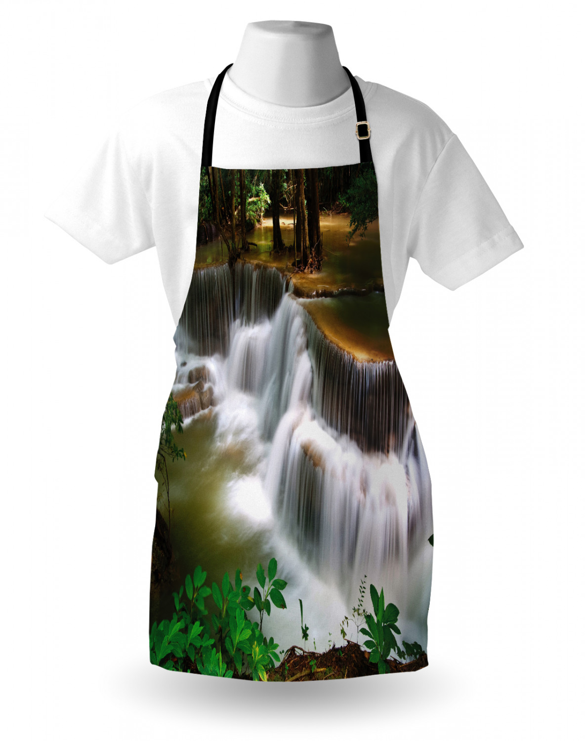 Ambesonne Apron Bib with Adjustable Black Strap Garden Cooking Standard Size - 第 138/144 張圖片